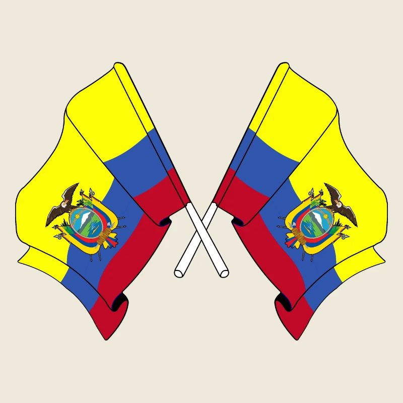 Flaggen querten Ecuador