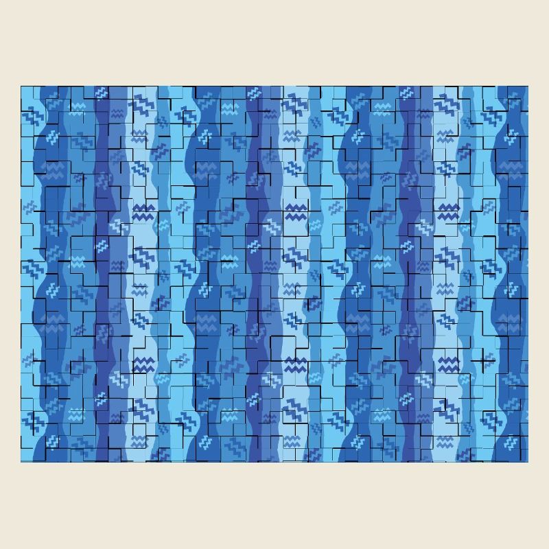 Aquarius Tiled Stripes
