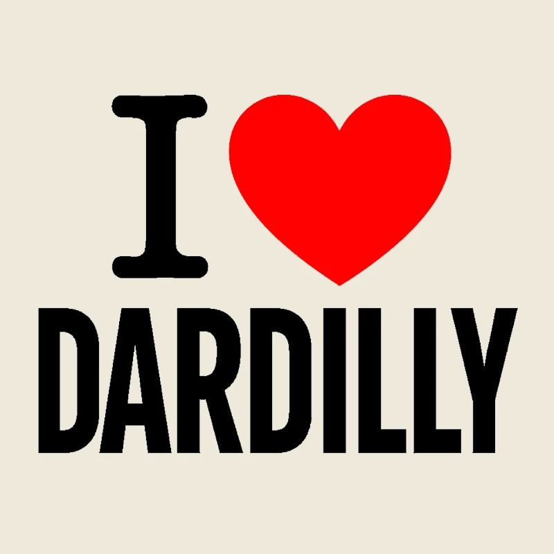 I LOVE DARDILLY model à imprimer sur tout ce qui e