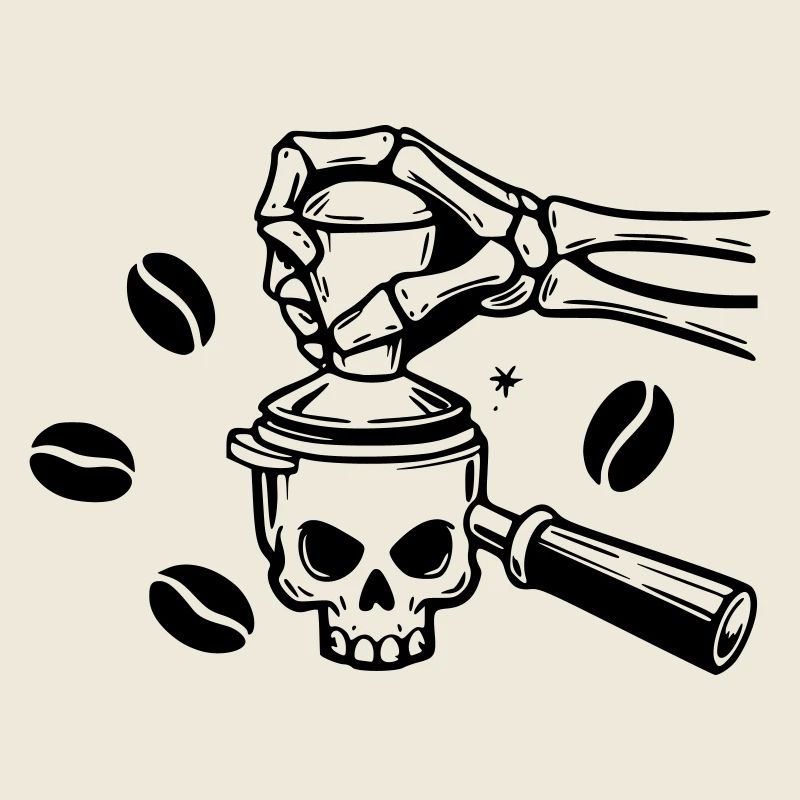 Café jusqu’à la mort : conception du crâne de barista