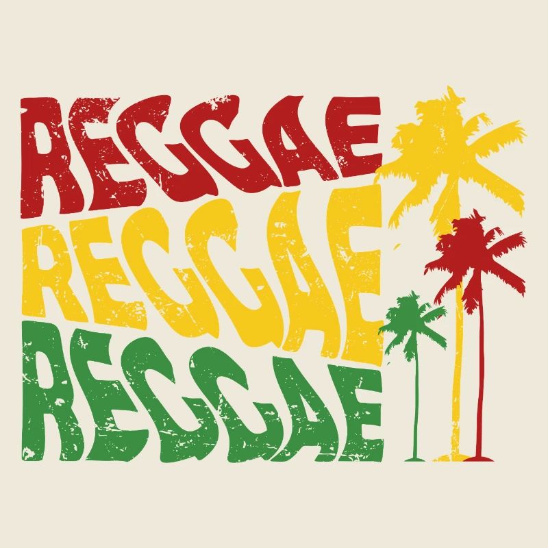 Reggae Palmenfarben 