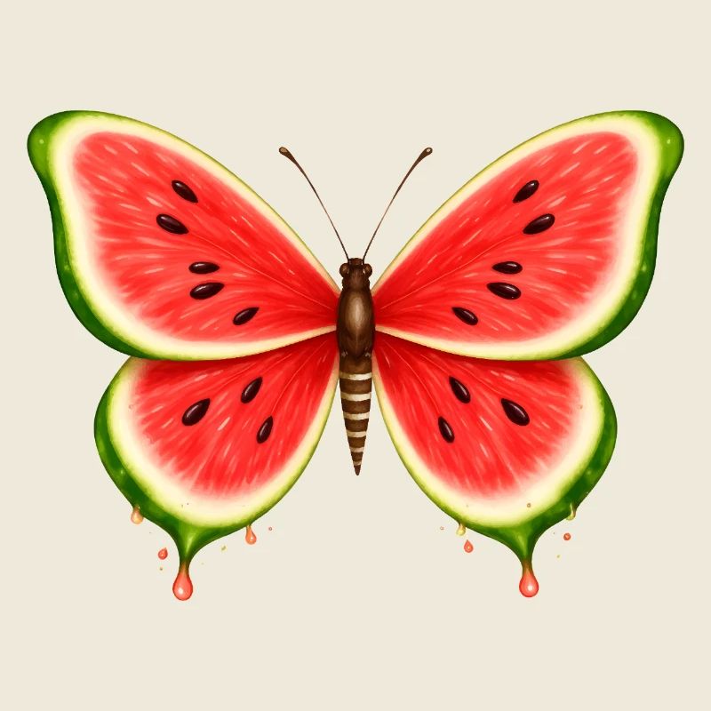 Sommerlicher Melonen-Schmetterling