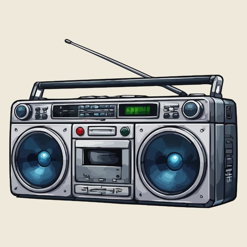 Retro Boombox Ghetto Blaster