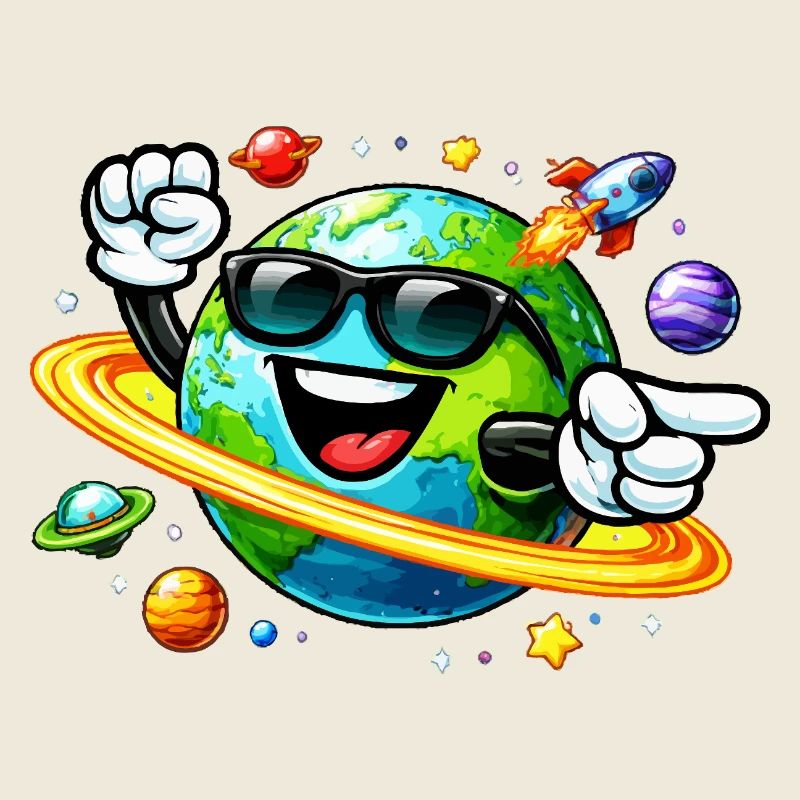 Weltraumreise der Erde Sonnenbrille
