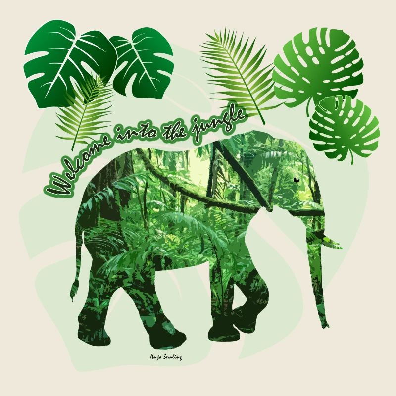 Dschungel - Elefant - Loxodonta cyclotis