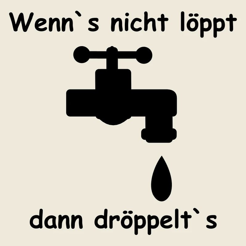 Wasserhahn Schrift Geschenk