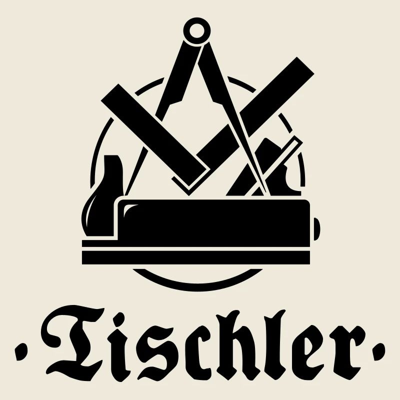 Tischler, Zunftzeichen mit alter Schrift