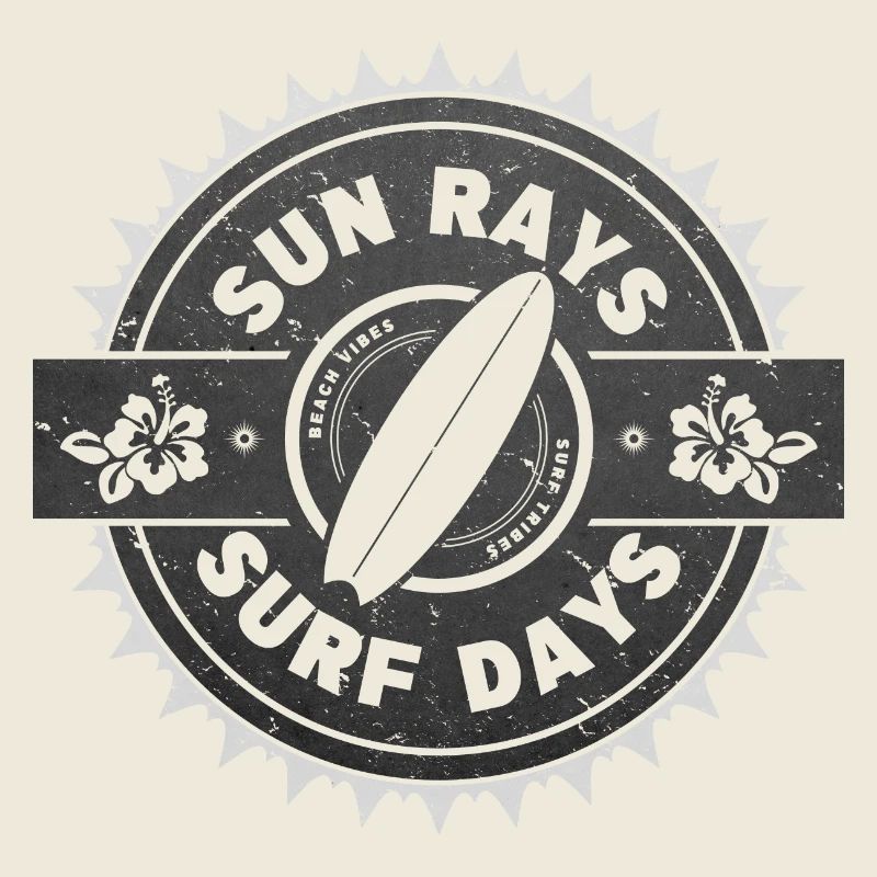 Surfen Retro Surfer Grafikdesign