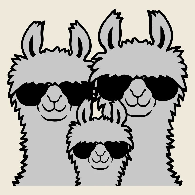 Lama Familie Eltern Kind