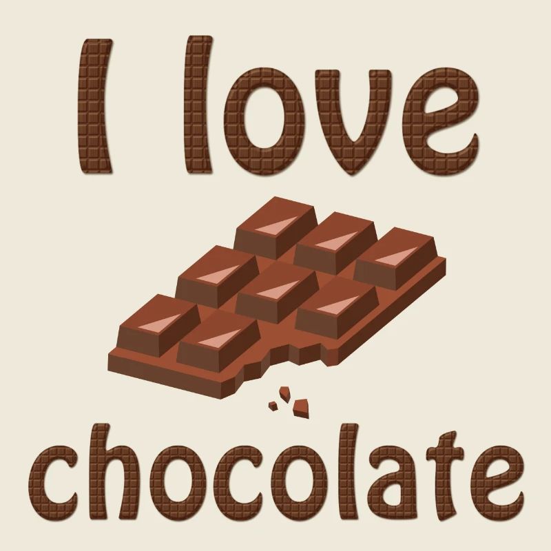 i love chocolate, j'aime le chocolat