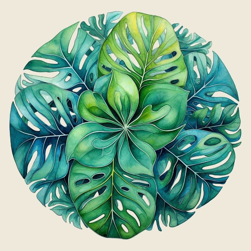 Monstera Mandala