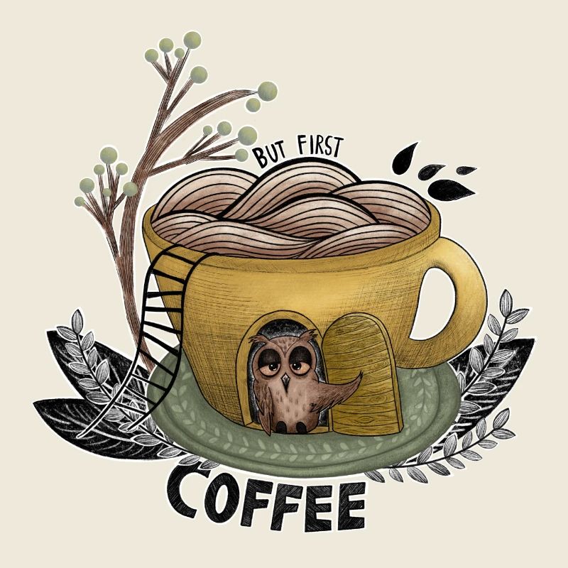 But First Coffee Owl