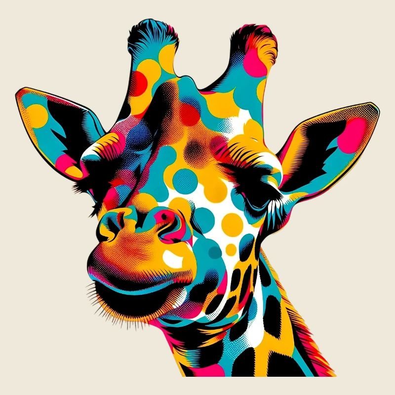 Girafe Pop Art