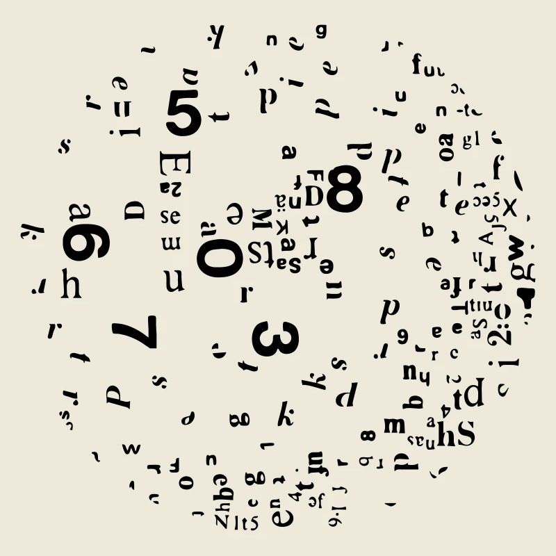 Numbers and letters