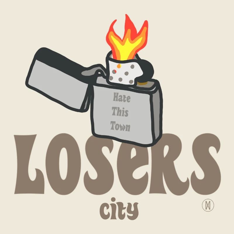 Grunge Rebel Lighter - Hasse diese Stadt