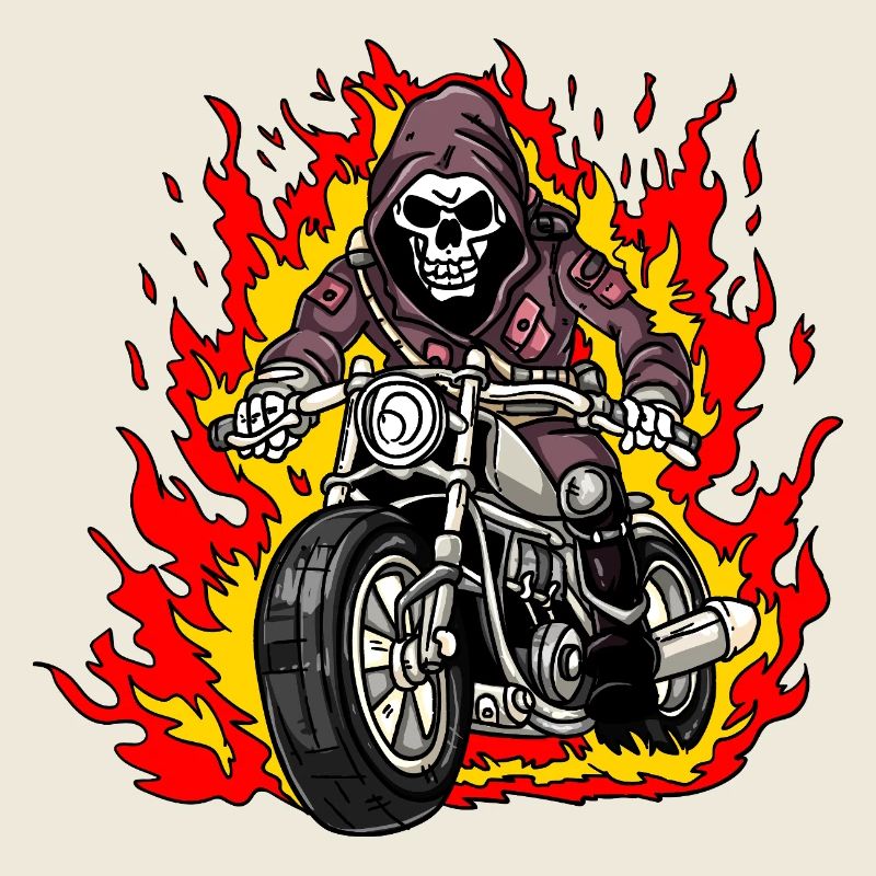 Motard squelette