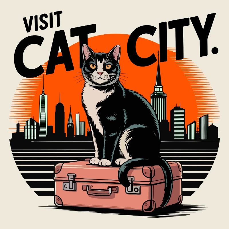 Katze in der Stadt