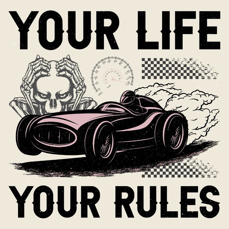 Retro Futuristic Race Car Design