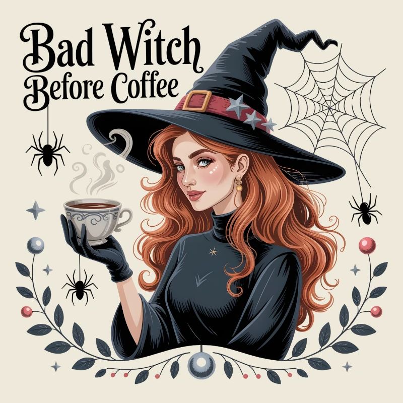 Böse Hexe vor dem Kaffee, Bad Witch Before Coffee