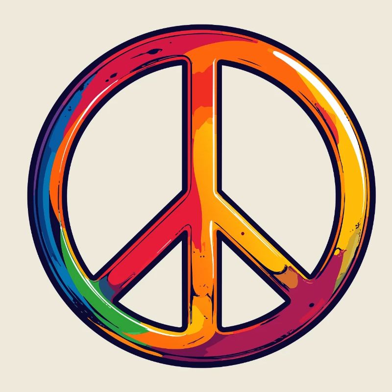 Regenbogen Frieden Symbol