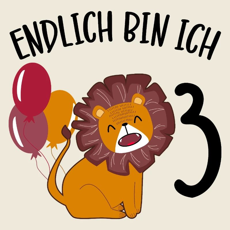 Anniversaire Lion 3 ans Leo Cadeau de fête
