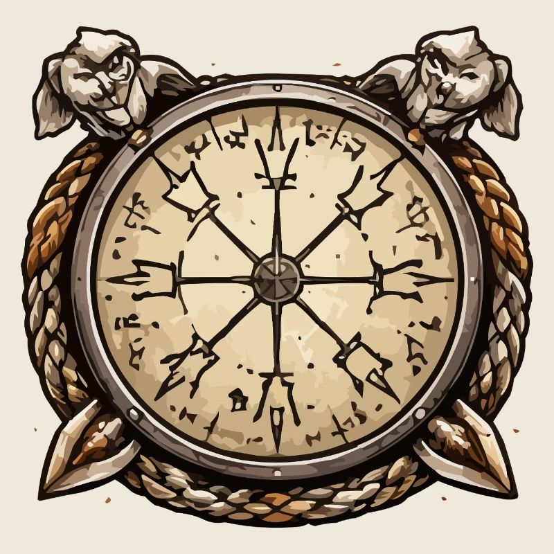 Nautischer Kompass Wikinger