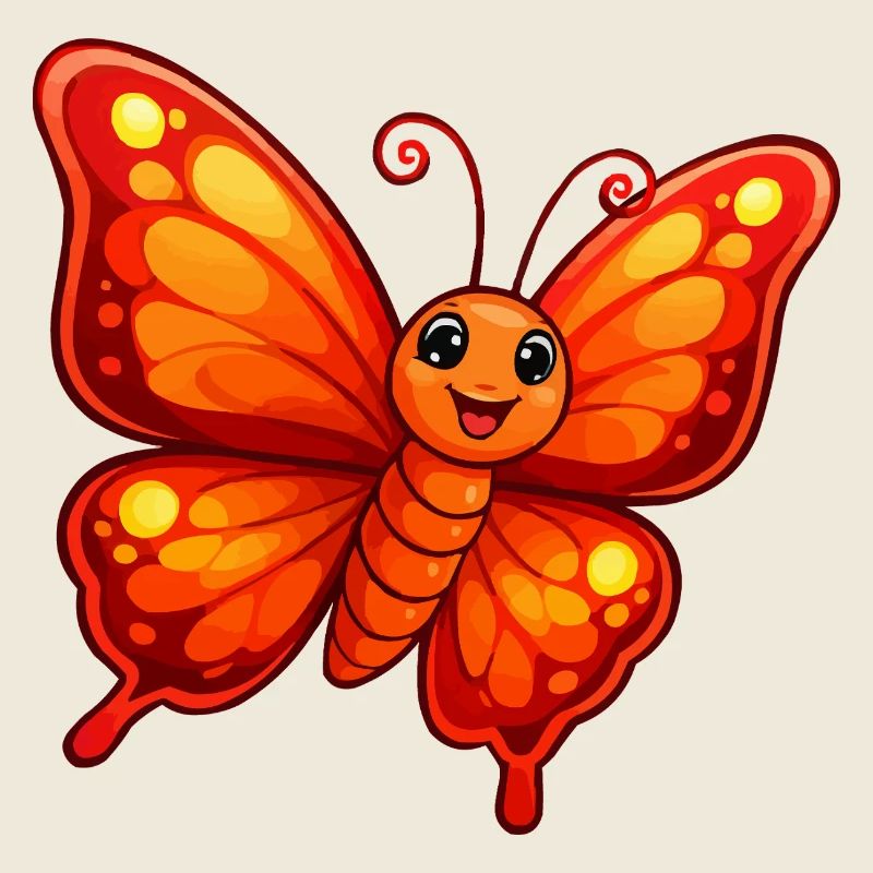 Oranger Schmetterling