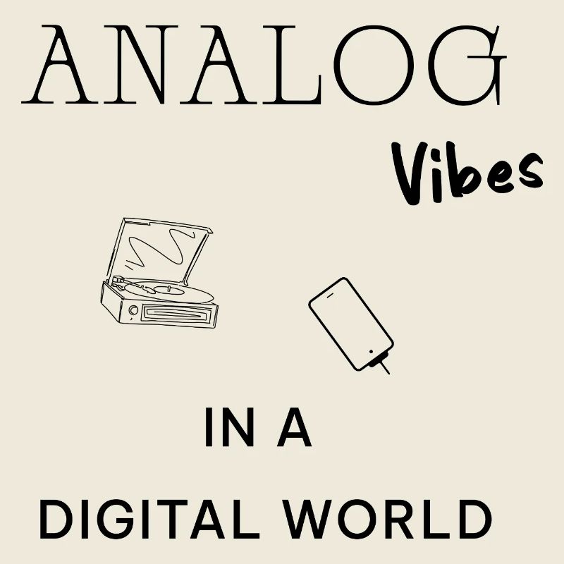 Analog Vibes Backprint – Esthétique vinyle rétro