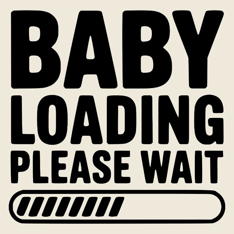 Baby lädt Bitte warten Sie