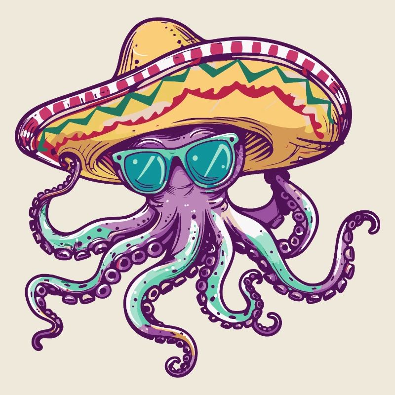 Sombrero drôle de pieuvre