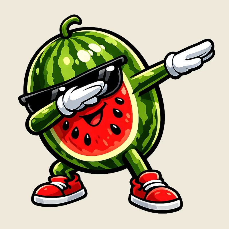 Dabbing Wassermelone