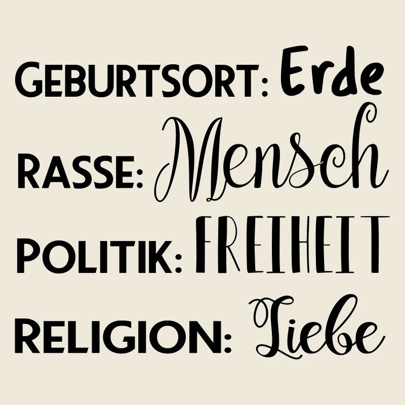 Erde - Mensch - Freiheit - Liebe