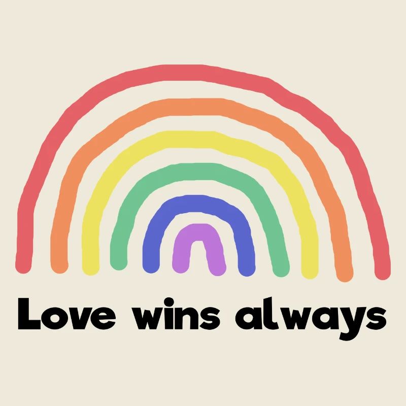 Frieden Liebe Regenbogen Statement Weltfrieden