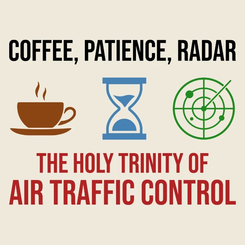Fluglotse ATC Kaffee Geduld Radar