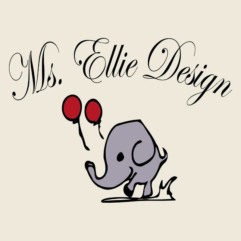 Elephant lady with balloons