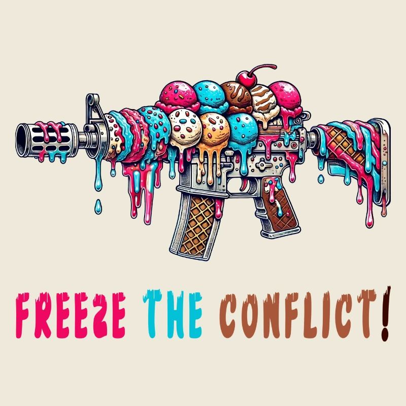 Konflikt eingefrieren Eiscreme