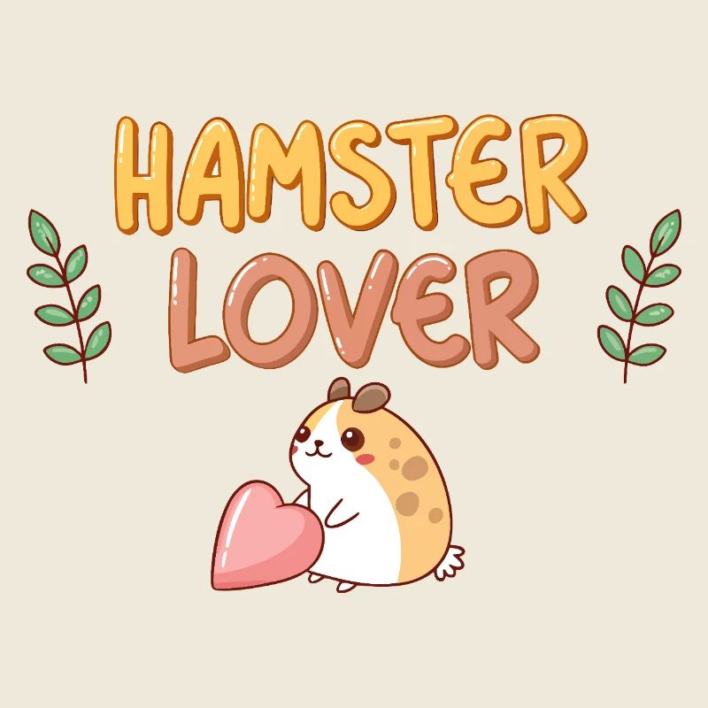 Hamster Lover Design with Pink Heart
