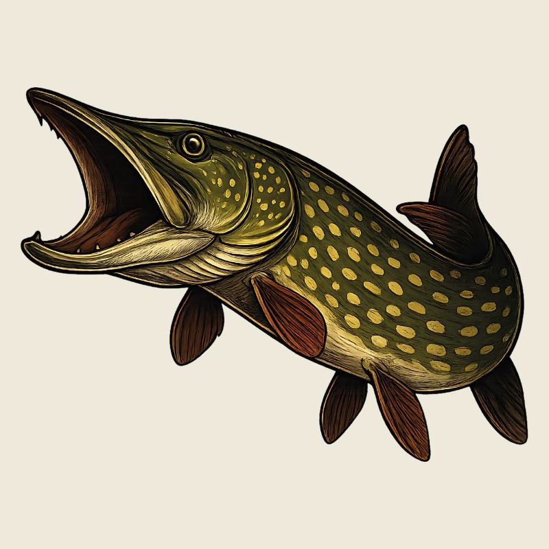 Motif dynamique de brochet