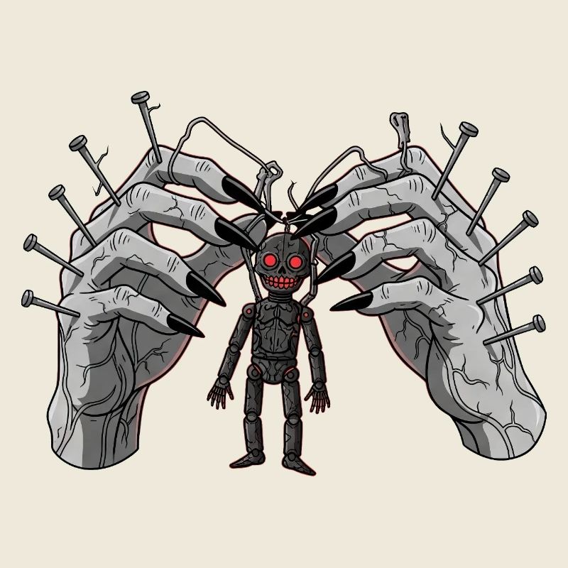 Demonic Hands Puppet Show Horror Gothic