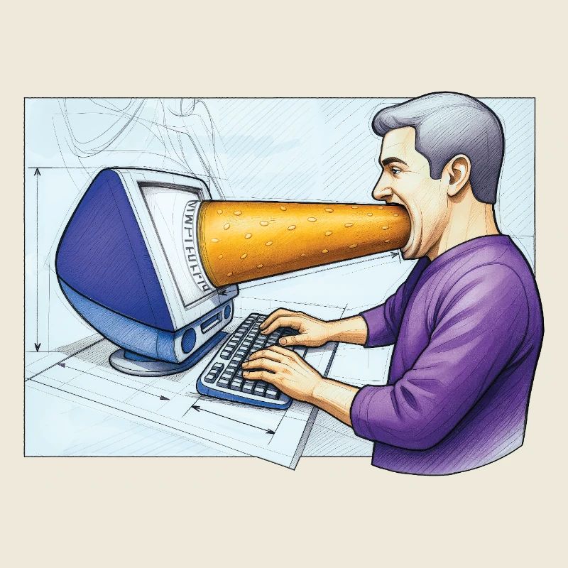 COMPUTER ADDICT MAN – Geek & Science-Fiction