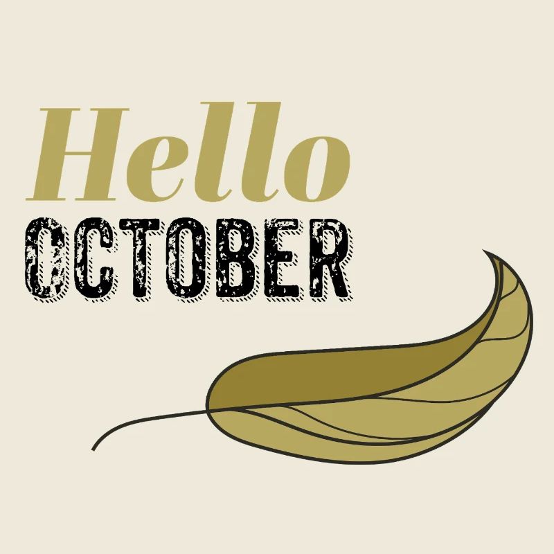 October Golden Hello Leaf Design