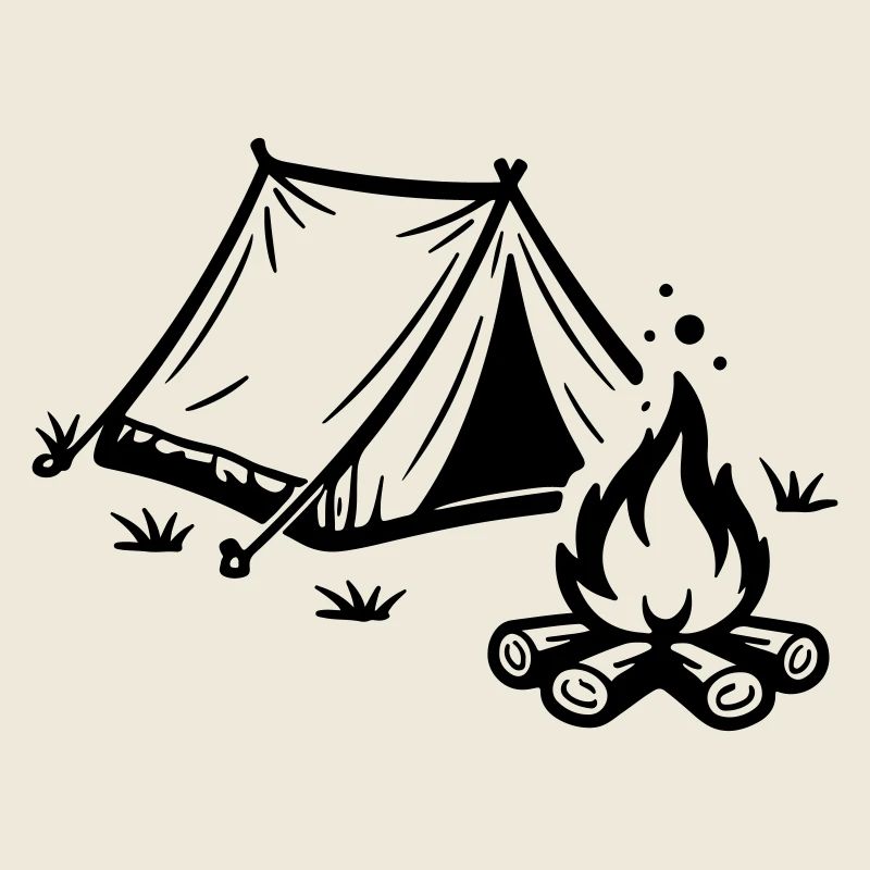 Zelt Lagerfeuer Camping