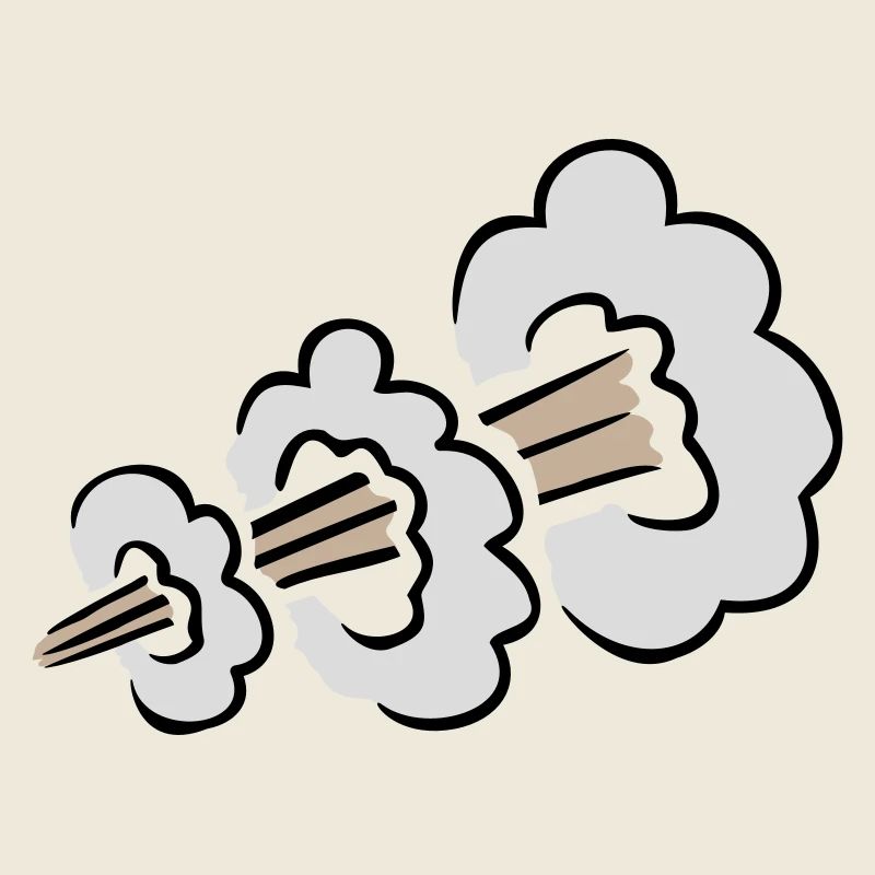 Explosion bruyante de pets Humour Toilet Nuage comique