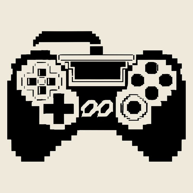 Graphismes pixel de la manette de jeu