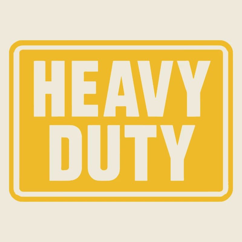 Heavy Duty Construction Warning Sign