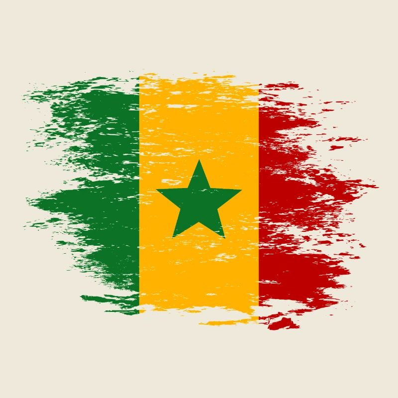 Drapeau du Sénégal Brush Optics