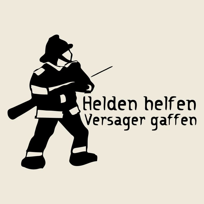 Helden vs Versager Feuerwehr Gaffer Geschenk