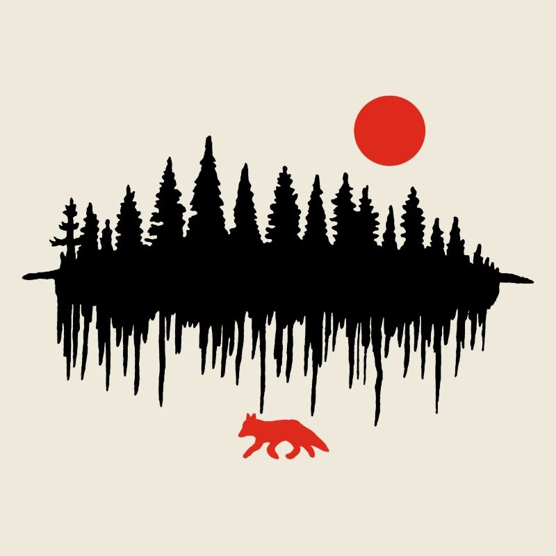 Der Ruf des Waldes (schwarz)