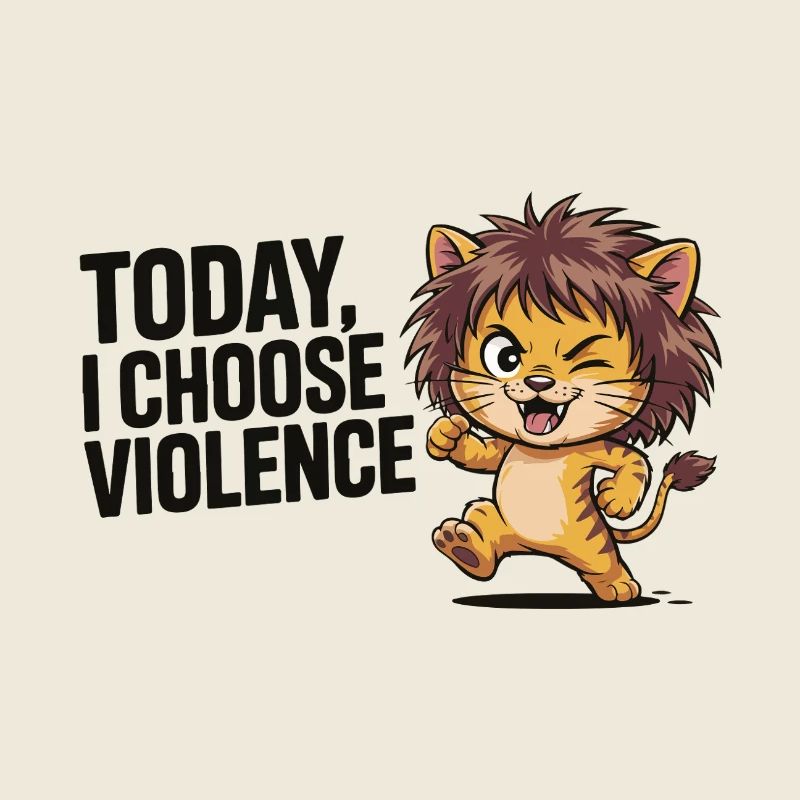 Kitten with wildness motto