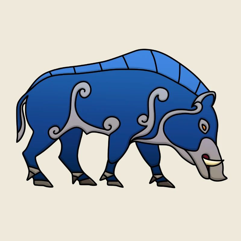 Sanglier picte
